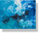 Wolkenblick, Acryl auf Leinen 50x70 cm