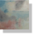 Wolken, Acryl auf Leinen 80x80 cm