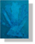 Tiefsee, Acryl mit Wachs auf Leinen 60x80cm